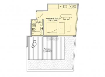 Departamento · 31m² · 1 Ambiente · Departamento en Venta en Vicente López, G. B. a. Zona Norte, Argentina