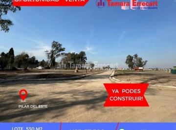 Terreno · 514m² · Terreno Lote en Venta en Pilar del Este, Pilar, G. B. a. Zona Norte