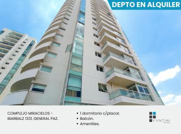 Departamento de 2 ambientes, Córdoba · Alquiler Miracielos 1 Dorm // Balcón // Amenities // General Paz // Sin Cochera