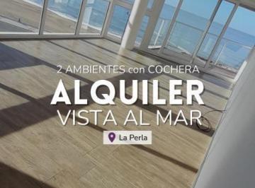 Departamento · 72m² · 2 Ambientes · 1 Cochera · Alquiler 12 Meses 2 Ambientes Plena Vista Al Mar con Cochera