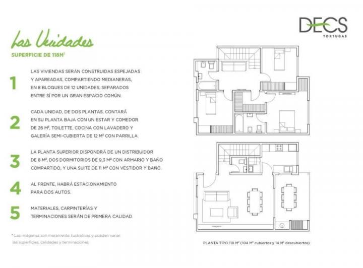 Casa · 108m² · 4 Ambientes