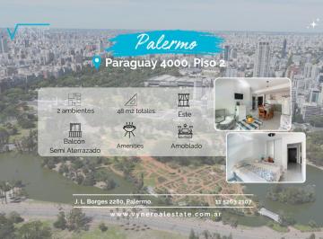 Departamento de 2 ambientes, Palermo · Alquiler Dos Ambientes Amoblado