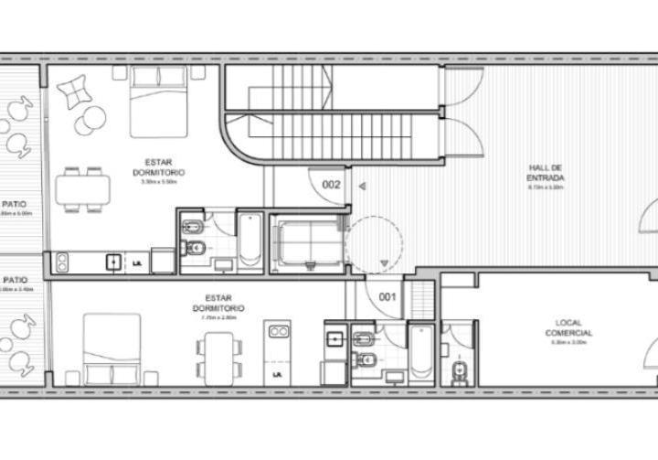 Departamento · 34m² · 2 Ambientes