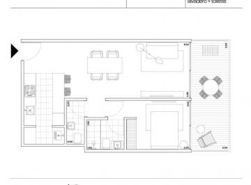 Departamento · 48m² · 2 Ambientes · Depto Palermo, 2 Amb, Cocina, Lavadero, Toilette