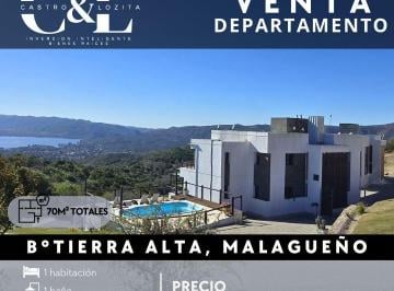 Departamento · 70m² · 4 Ambientes · 1 Cochera · Dpto de Categoría C Vista Al Lago, Pileta y Cochera - Tierra Alta, Malagueño