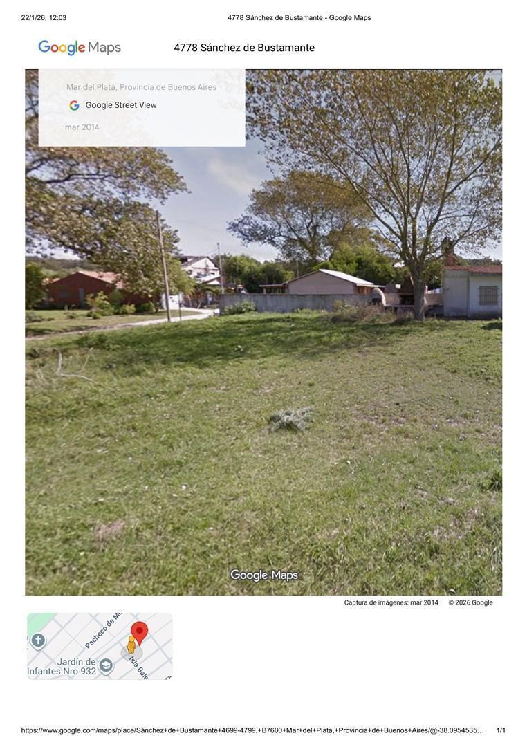 Terreno en Mar del Plata – Balneario Alfar