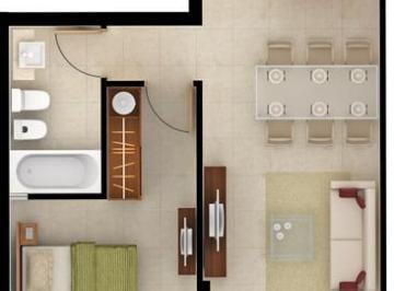 Departamento · 47m² · 2 Ambientes · A Estrenar