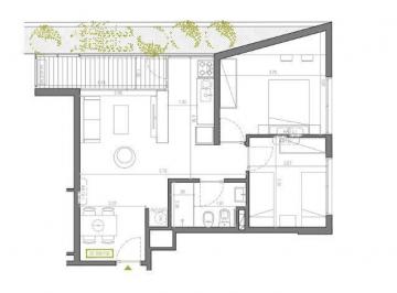 Departamento · 50m² · 3 Ambientes · Oportunidad de Inversión Apartamento 2 Dorm. 1 Baño Aguada Montevideo