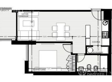 Departamento · 41m² · 2 Ambientes · Venta Departamento 1 Dormitorio Tres Cruces Montevideo