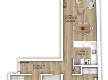 Departamento · 55m² · 3 Ambientes · Venta Apartamento 2 Dorm. con Terraza Cordon Montevideo