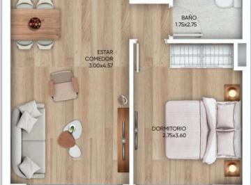 Departamento · 41m² · 2 Ambientes · Venta Apartamento 1 Dormitorio con Terraza Cordon Montevideo
