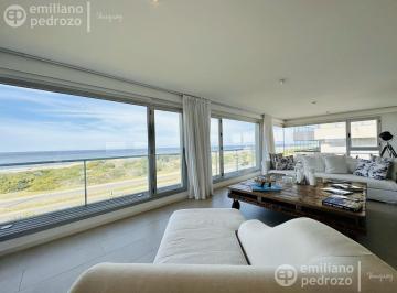 Departamento · 253m² · 4 Ambientes · Alquiler Departamento 3 Dorm. Mas Dependencia Punta del Este Playa Brava Vista Al Mar Parrille