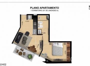 Departamento · 38m² · 2 Ambientes · Venta Apartamento 1 Dormitorio Buceo Montevideo