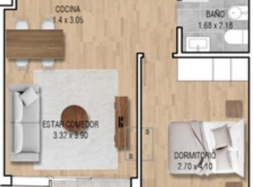 Departamento · 39m² · 2 Ambientes · Venta Apartamento 1 Dormitorio y Terraza La Blanqueada Montevideo