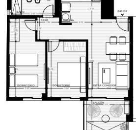 Departamento · 80m² · 3 Ambientes · Venta Apartamento 2 Dorm. con Balcon en Tres Cruces Montevideo