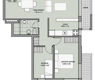 Departamento · 65m² · 3 Ambientes · Venta Apartamento 2 Dorm. con 2 Balcones - Barrio Sur Montevideo
