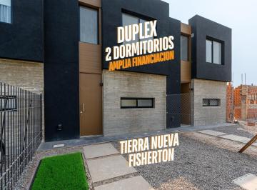 Casa · 69m² · 3 Ambientes · 2 Cocheras · Casa en Venta de 2 Dorm., Duplex en Tierra Nueva Fisherton Rosario, con Financiacion