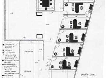 Oficina comercial · 353m² · 9 Ambientes · 2 Cocheras · Oficina Reciclada en Alquiler - Olivos