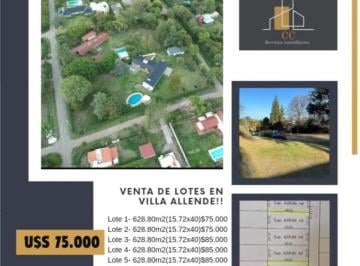 Terreno , Villa Allende · Oportunidad! Venta de Lotes en Villa Allende!
