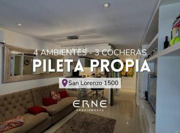 Departamento · 135m² · 4 Ambientes · 3 Cocheras · Piso 4 Ambientes de Categoria. con Pileta Propia en Guemes