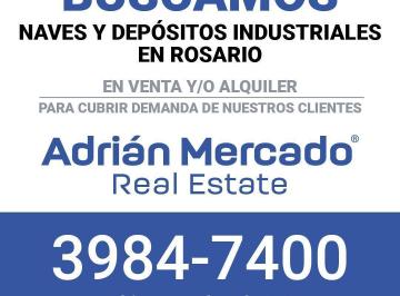 Bodega-Galpón · 2000m² · Adrian Mercado Gestion Inmobiliaria Busca Naves y Depositos Industriales en Todo Rosario