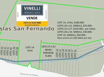 Terreno · 317000m² · Lote 31ha Venta S/rio, 2da Sección Delta Islas Paraná Palma