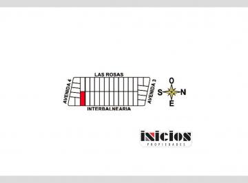 Terreno 700m² Venta Costayres · Lote: Interbalnearia E/ Av 3 y Av 4 - Costa del Este - B491