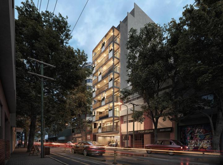 Desarrollo vertical · Puan 658 Unidades de 1 - 2 y 3 Amb a m. de Av Directorio
