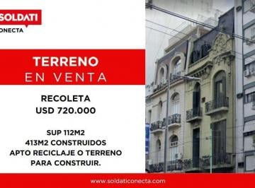 Terreno · 413m² · Edificio Comercial Para Reciclar o Construir - Recoleta