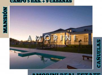 Campo de 14 ambientes, Cañuelas · "El Hotel de Los Famosos" 5 Ha + Casa de Campo + 9 Cabañas.