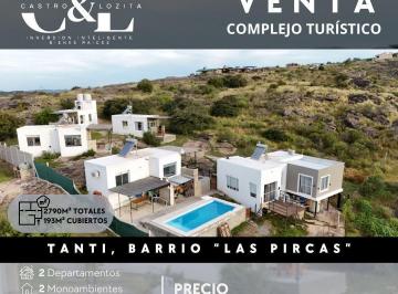 Hotel · 193m² · 12 Ambientes · Venta de Complejo de 5 Unidades en Tanti, Ubicado en Barrio Semicerrado "Las Pircas"
