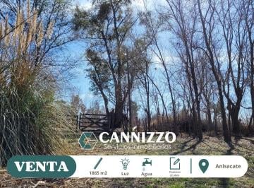 Terreno , Anisacate · Lote en Venta en Anisacate 1865 m², a 400 m de La Ruta N5