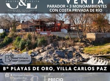 Local comercial · 900m² · Parador/bar 3 Monoambientes con Costa de Rio Privada en Playas de Oro, Villa Carlos Paz