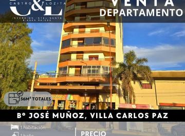 Departamento · 56m² · 2 Ambientes · 1 Cochera · Venta Dpto 1 Dor, C/cochera, y Balcón Sobre Av San Martín de Carlos Paz
