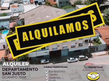 RUS-RUS-9823_2 · Alquiler Departamento 3 Ambientes San Justo
