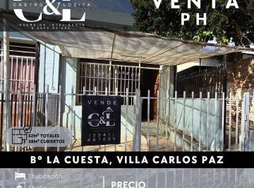 PH · 38m² · 2 Ambientes · 1 Cochera · PH 1 Dor C/cochera en Venta - B° La Cuesta - Villa Carlos Paz.
