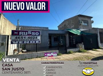 RUS-RUS-9734_2 · Venta Casa San Justo 3 Ambientes