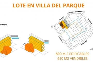 Terreno , Villa del Parque · Villa del Parque - Terreno Para Construir Excelente Ubicacion