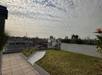 Terraza comun con jardín · Depto 2 Amb Interno, C/balcón en L Bajas Expensas
