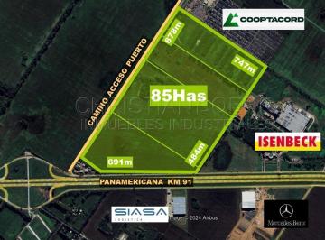 Terreno · 840000m² · 84has S/panamericana Km 90 Zárate. Ideal Desarrollo Logístico