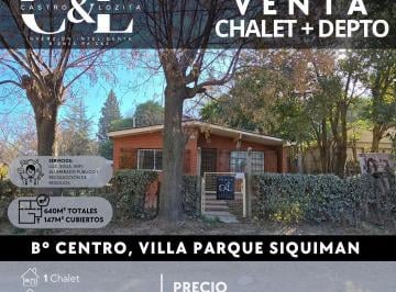 Casa · 147m² · 6 Ambientes · 1 Cochera · Se Vende Chalet 2 Dor Dpto, a 30 m de La Ruta 38 - Villa Parque Siquiman