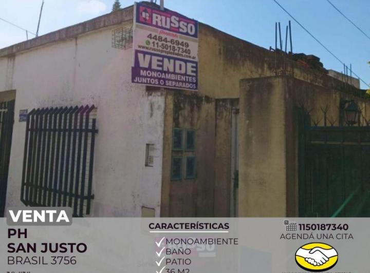 Venta PH Mono Ambiente San Justo