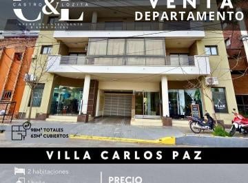 Departamento · 63m² · 3 Ambientes · 1 Cochera · Dpto 2 Dorm. C/cochera y Patio en Rivera Oeste Centro - Carlos Paz