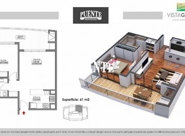 Departamento · 52m² · 2 Ambientes · Departamento 2 Ambientes a Estrenar en Vista Golf - Canning (Ezeiza)