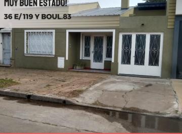 Casa de 2 ambientes, La Plata · 36 E/ - 119 y Boul.83.endo Casa 2 Dorm Garage, Patio S/lote de 150,88 m²
