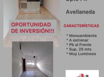 PH de 1 ambiente, Avellaneda · Venta Departamento Monoambiente Tipo PH - V. Dominico - Avellaneda.