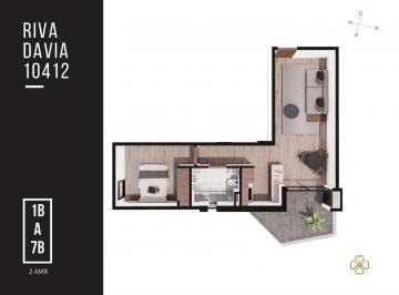 Departamento · 45m² · 2 Ambientes · 2 Ambientes a Financiar // Emprendimiento Villa Luro