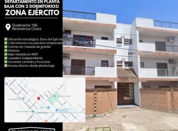 Departamento · 55m² · 3 Ambientes · 1 Cochera · Se Vende Departamento Planta Baja. Quebracho 150