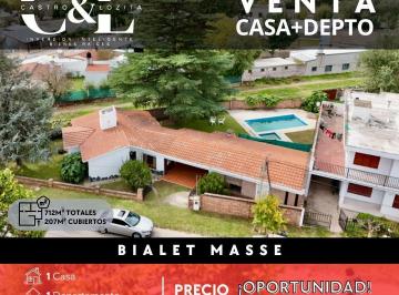 Casa · 207m² · 7 Ambientes · 1 Cochera · Venta de Casa Dpto en El Centro de Bialet Masse