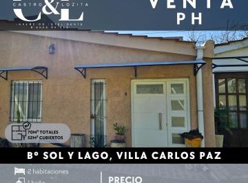 PH · 52m² · 3 Ambientes · 1 Cochera · Venta PH 2 Dorm. en Barrio Sol y Lago - Villa Carlos Paz